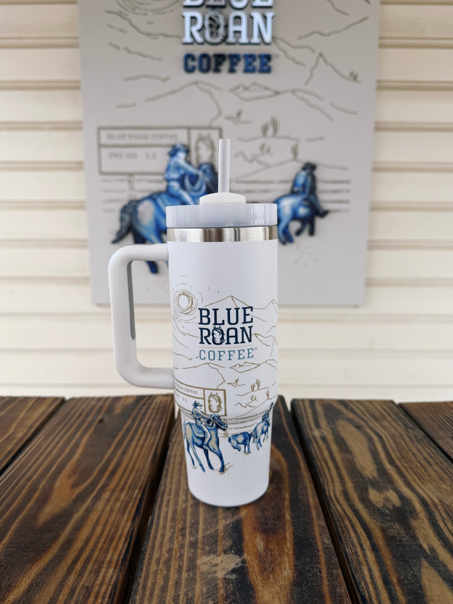 Metal 30oz Team Roper Tumbler