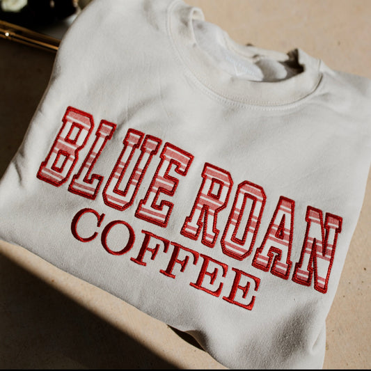 Blue Roan Coffee - Red Roan Collection Embroidered Sweatshirt