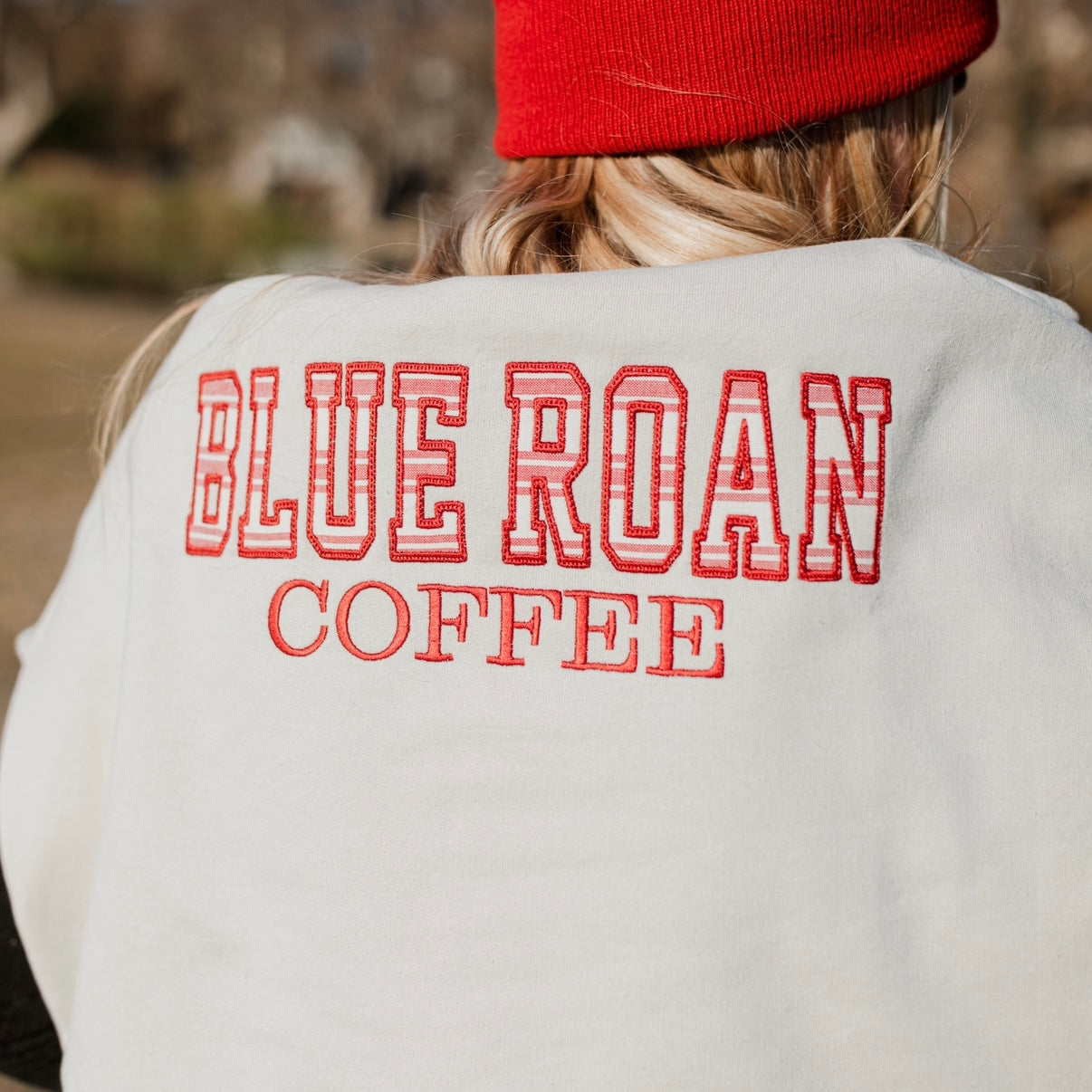 Blue Roan Coffee - Red Roan Collection Embroidered Sweatshirt