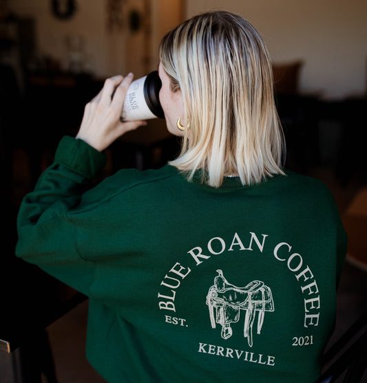 Green Saddle Sweatshirt